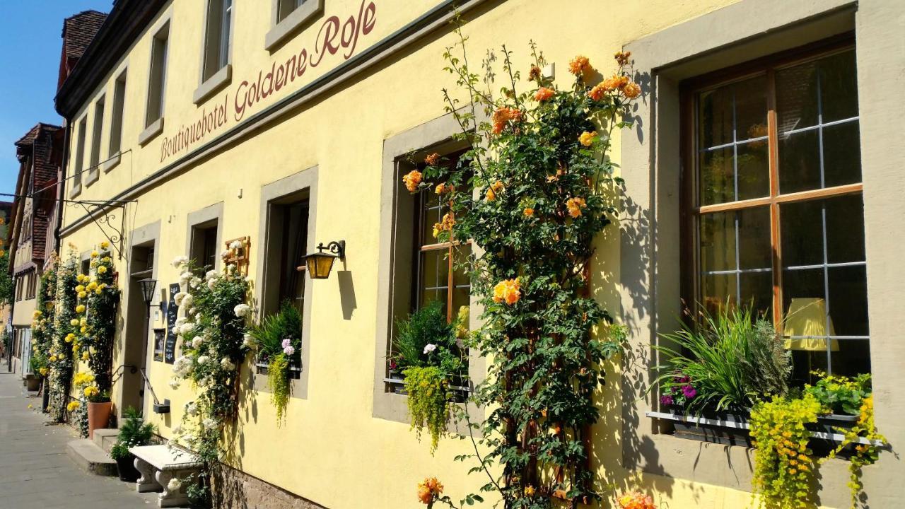 Boutiquehotel Goldene Rose - Self-Check-In Rothenburg ob der Tauber Dış mekan fotoğraf